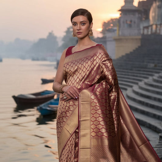 The Timeless Elegance of Banarasi Sarees: A Heritage Woven in Gold