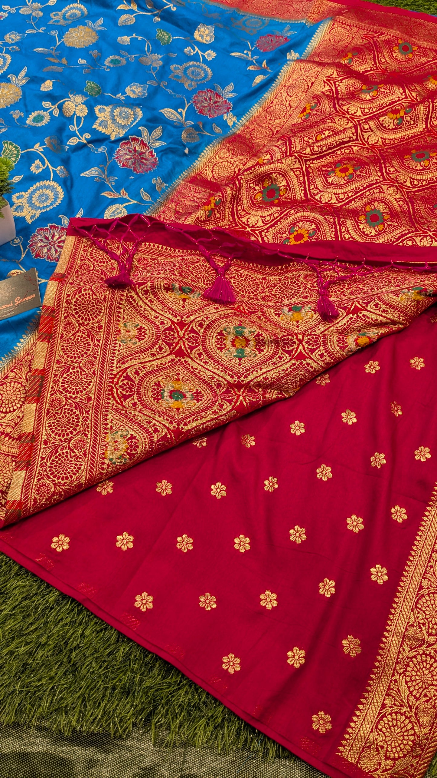 Majestic Elegance with our Banarasi Semi-Katan Dupion Silk Saree