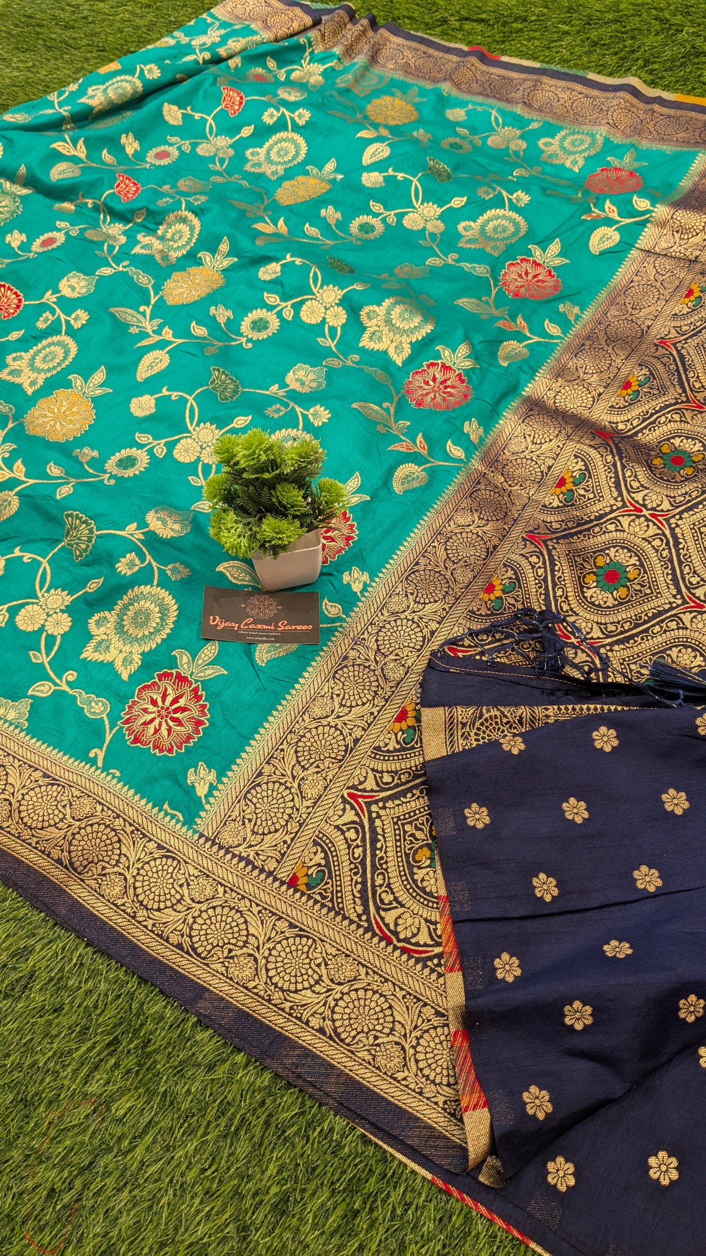 Majestic Elegance with our Banarasi Semi-Katan Dupion Silk Saree