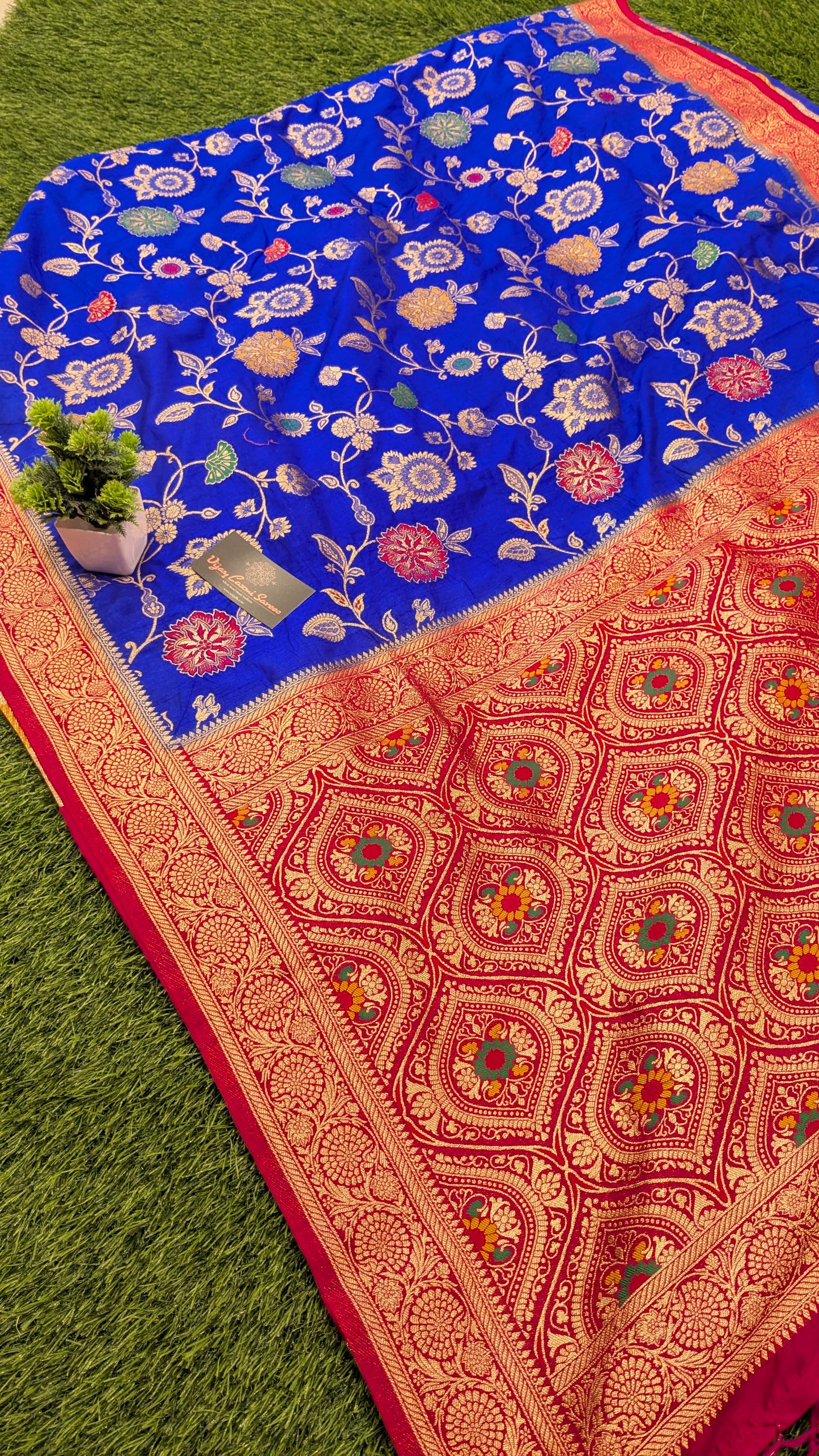 Majestic Elegance with our Banarasi Semi-Katan Dupion Silk Saree