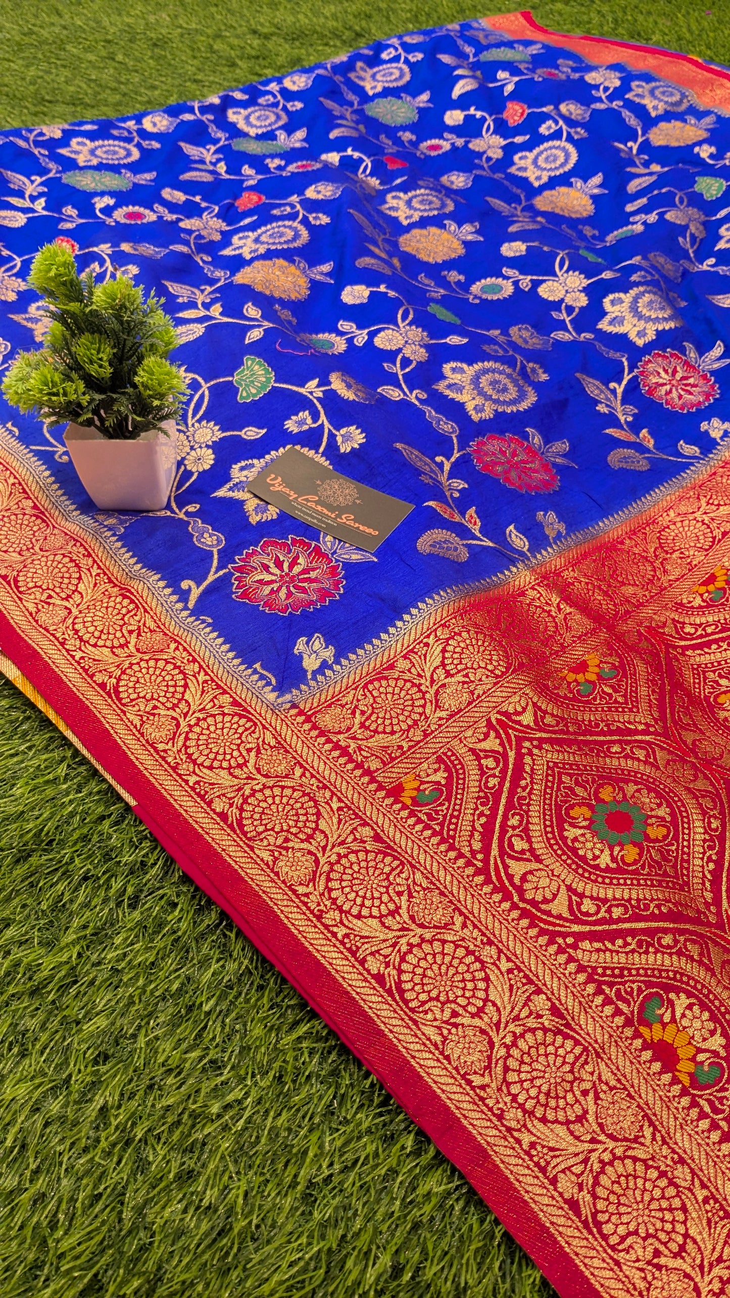 Majestic Elegance with our Banarasi Semi-Katan Dupion Silk Saree